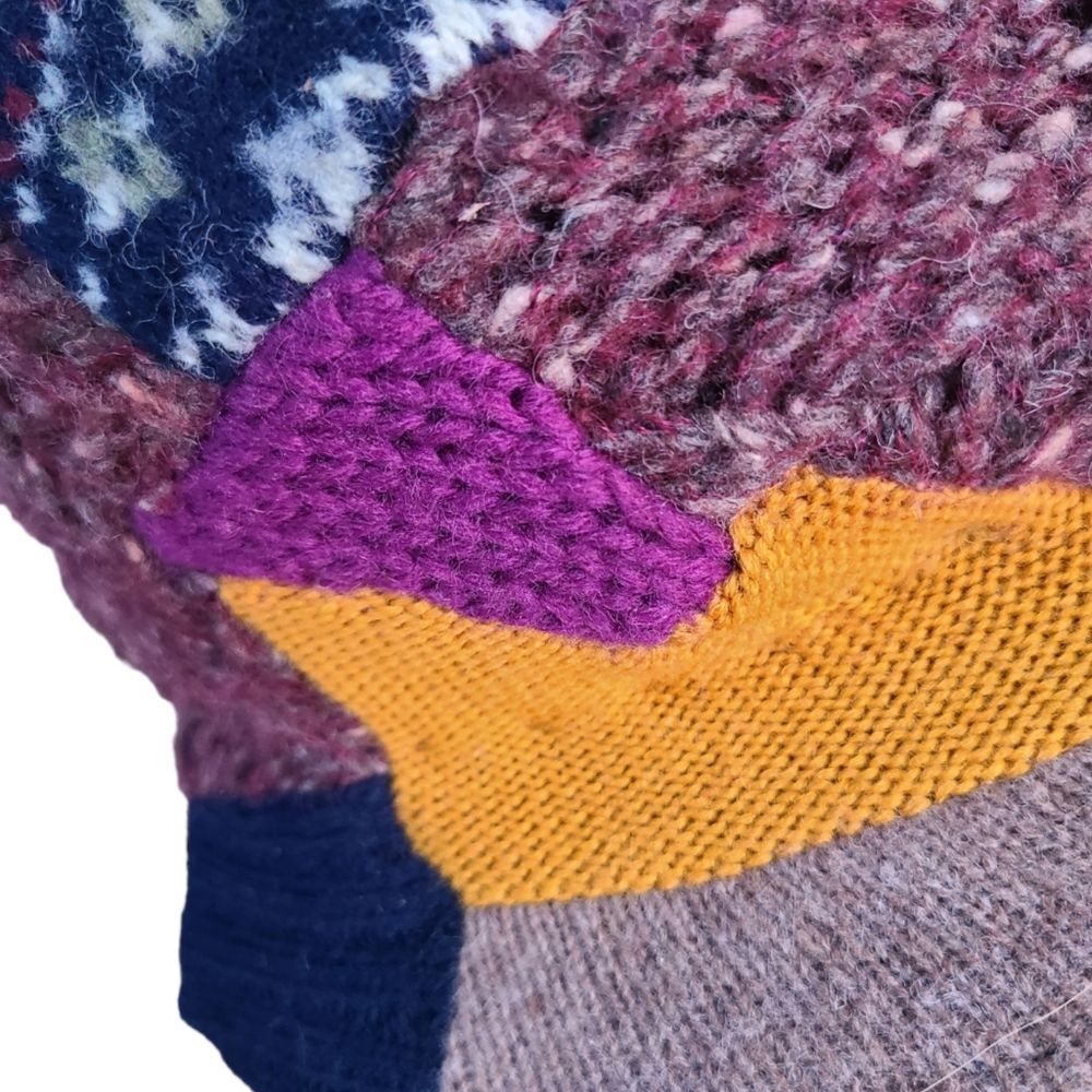 Patchwork Sweater Fedora Hat - Picture 6 of 9